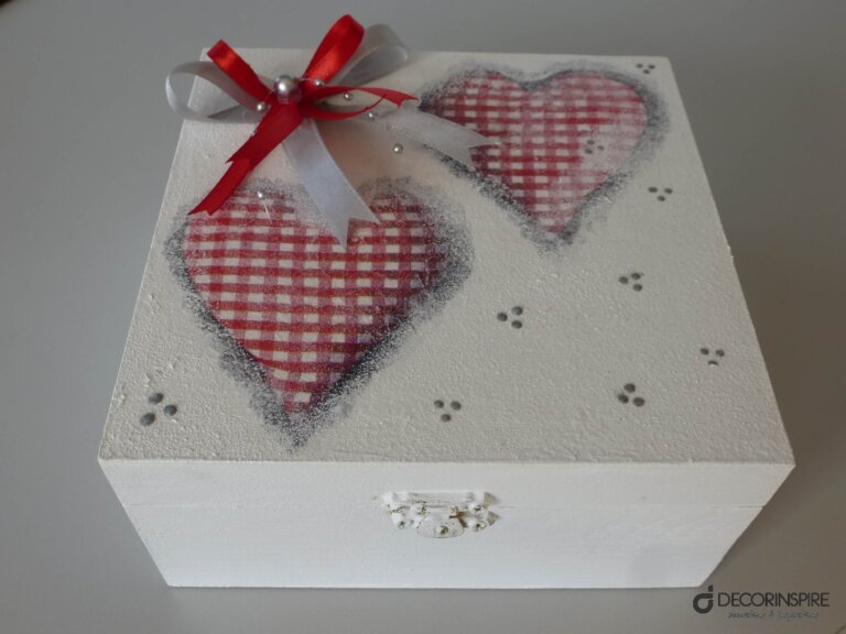 Dekoracyjne pudełka pudełka dekoracyjne białe decoupage