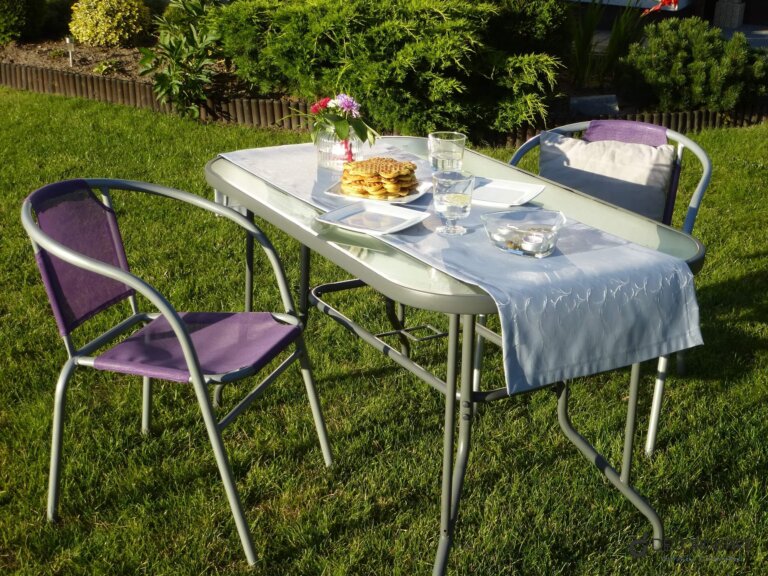 Ogród spotkanie w ogrodzie