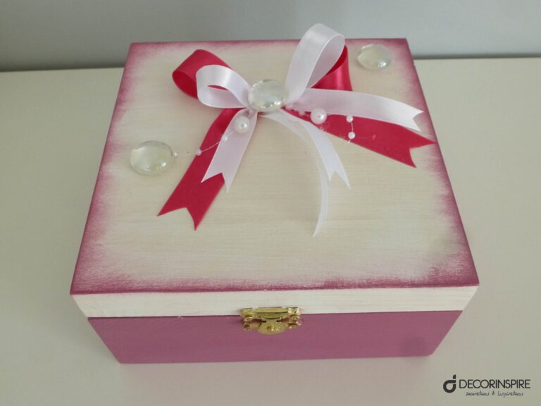 Dekoracyjne pudełka pudełka dekoracyjne różowe