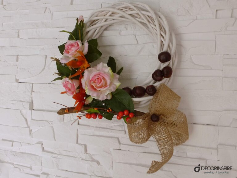 Dekoracyjny wianek dekoracyjny jesienny wianek