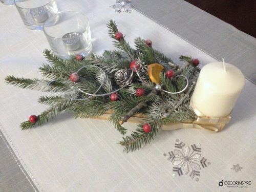 Dekoracje na Boże Narodzenie Świątecznych stroików czar